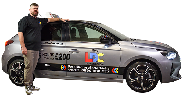 Mike Hennedy's driving school car